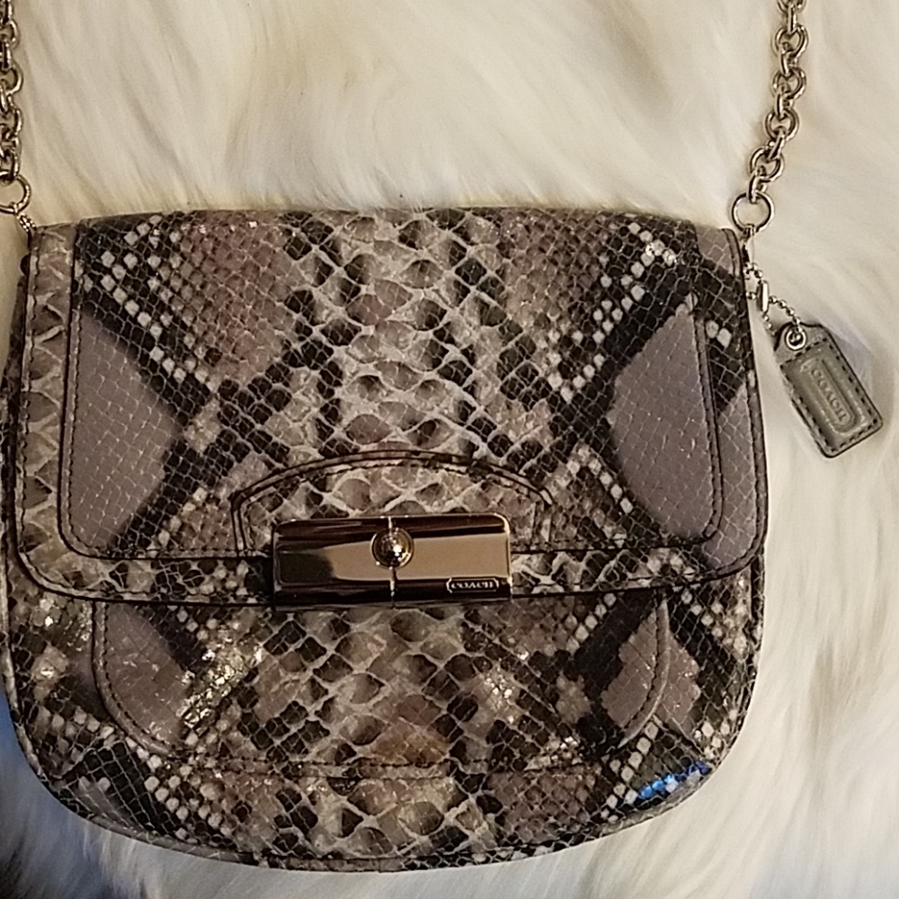 Coach Kirsten Embossed Python Crossbody - image 3